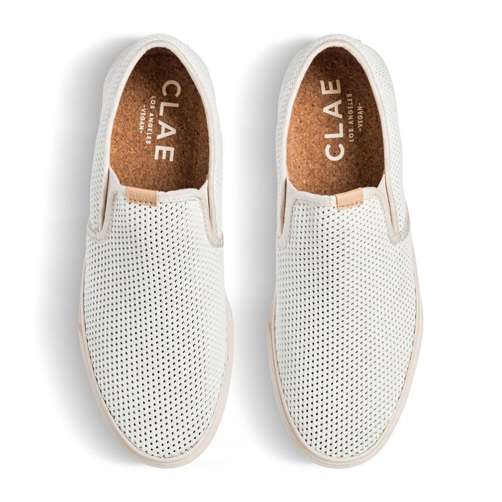 CLAE PORTER KNIT Shoes Mens USA914-X62 In White Eggnog